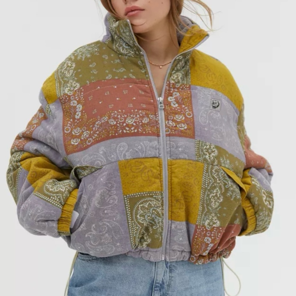 BDG Ash Patchwork Linen Jacket - image 4